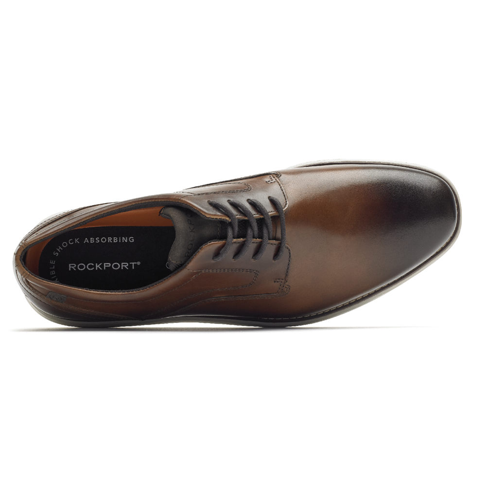 Rockport Oxfords For Mens Brown - Garett Plain Toe - UE5210783